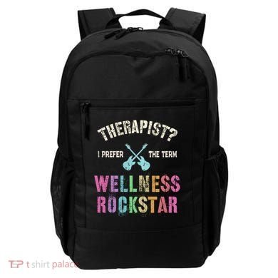 Therapist I Prefer Wellness Rockstar Therapy Ninja Team Cute Gift Backpack
