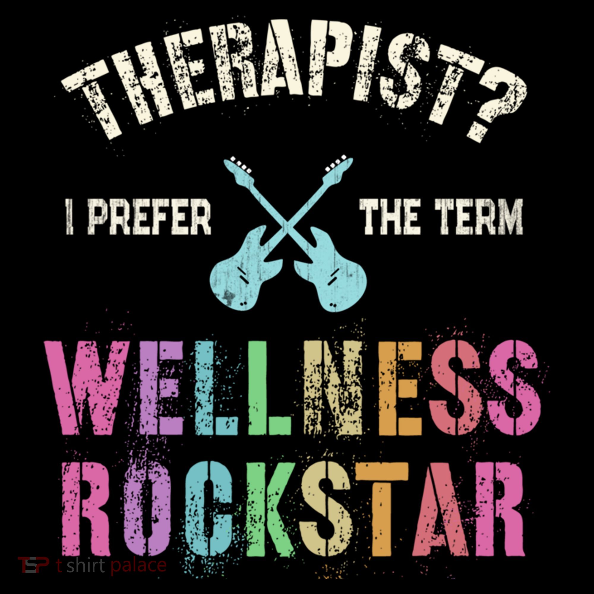 Therapist I Prefer Wellness Rockstar Therapy Ninja Team Cute Gift Women's Hoodie