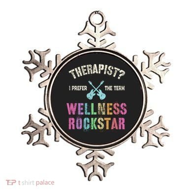 Therapist I Prefer Wellness Rockstar Therapy Ninja Team Cute Gift Ornament
