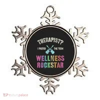 Therapist I Prefer Wellness Rockstar Therapy Ninja Team Cute Gift Ornament thumb 0
