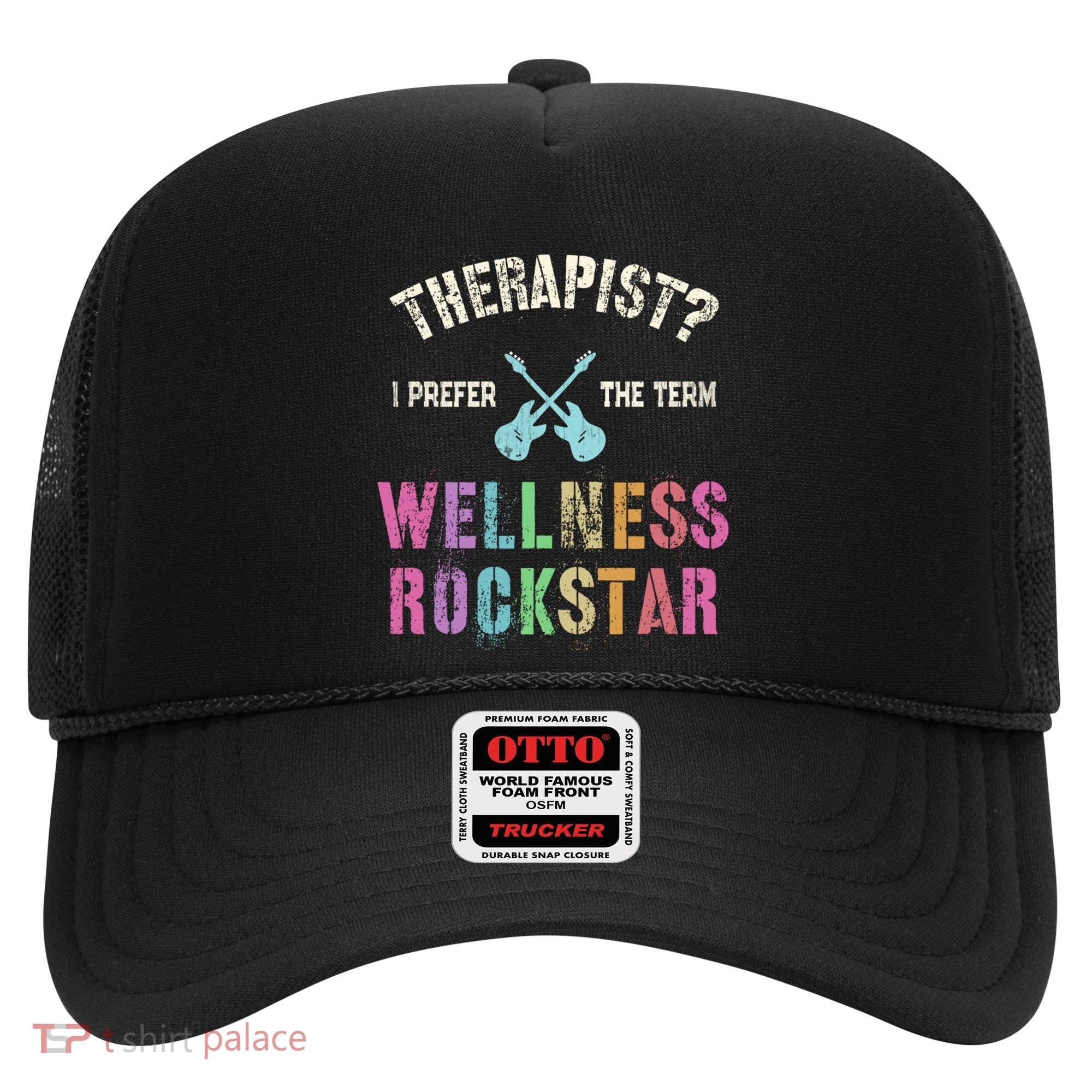 Therapist I Prefer Wellness Rockstar Therapy Ninja Team Cute Gift Hat