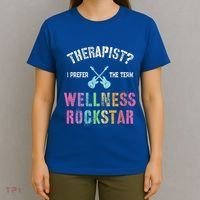 Therapist I Prefer Wellness Rockstar Therapy Ninja Team Cute Gift T-Shirt thumb 4