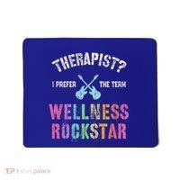 Therapist I Prefer Wellness Rockstar Therapy Ninja Team Cute Gift Mousepad thumb 0