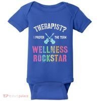 Therapist I Prefer Wellness Rockstar Therapy Ninja Team Cute Gift Baby Bodysuit thumb 0