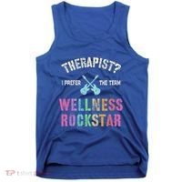 Therapist I Prefer Wellness Rockstar Therapy Ninja Team Cute Gift Tank Top thumb 0