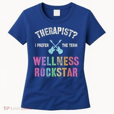 Therapist I Prefer Wellness Rockstar Therapy Ninja Team Cute Gift Women's T-Shirt