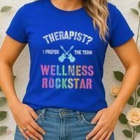 Therapist I Prefer Wellness Rockstar Therapy Ninja Team Cute Gift Women's T-Shirt thumb 2