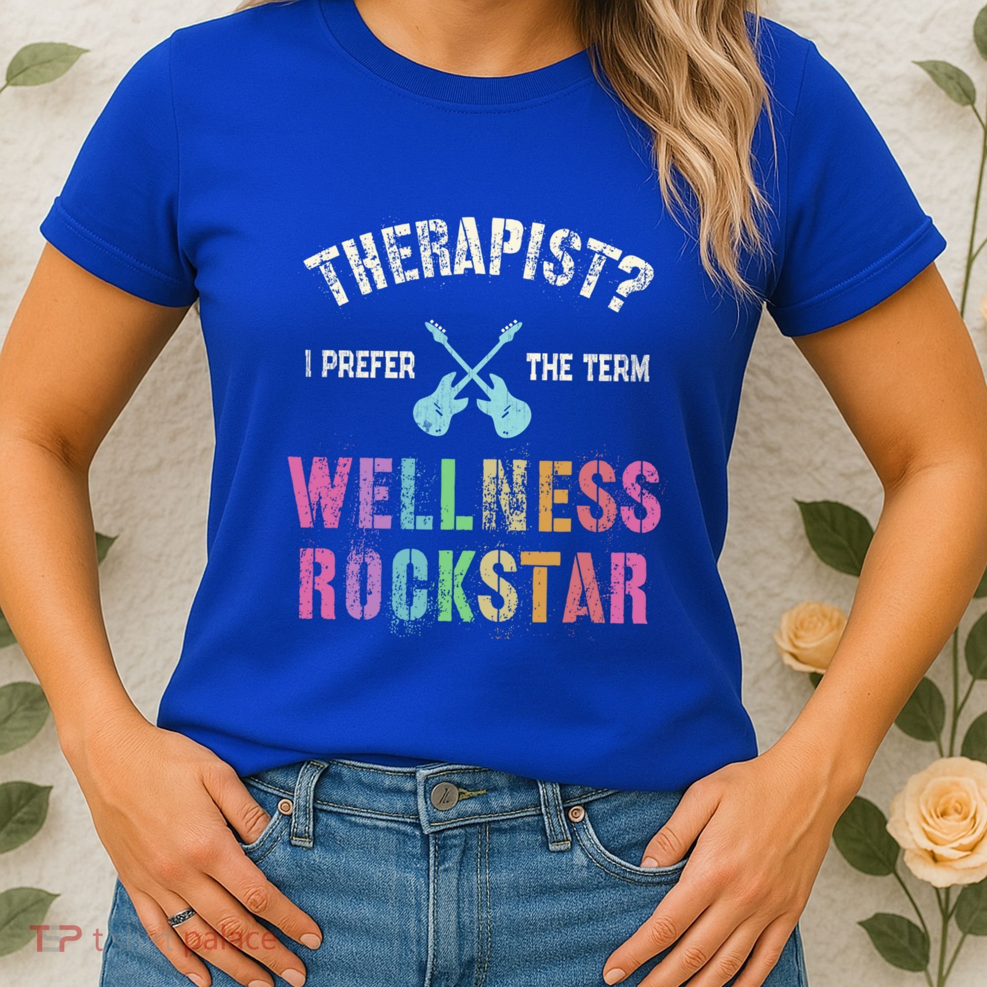 Therapist I Prefer Wellness Rockstar Therapy Ninja Team Cute Gift Women's T-Shirt