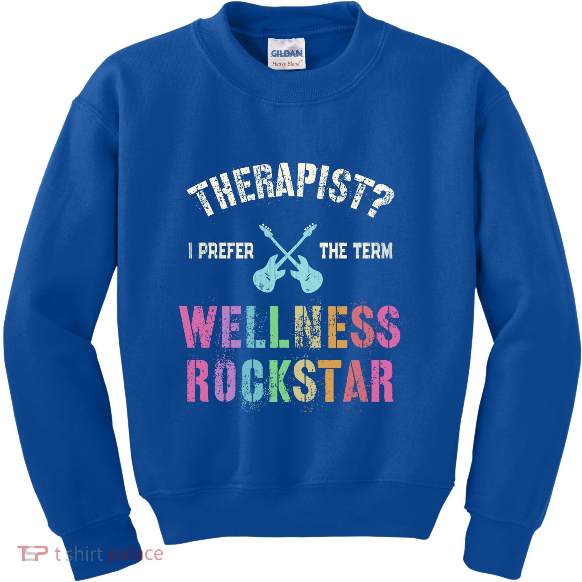Therapist I Prefer Wellness Rockstar Therapy Ninja Team Cute Gift Kids Sweatshirt