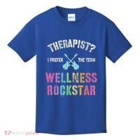 Therapist I Prefer Wellness Rockstar Therapy Ninja Team Cute Gift Kids T-Shirt thumb 0
