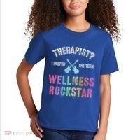 Therapist I Prefer Wellness Rockstar Therapy Ninja Team Cute Gift Kids T-Shirt thumb 2
