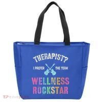 Therapist I Prefer Wellness Rockstar Therapy Ninja Team Cute Gift Tote Bag thumb 0