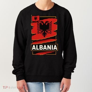 Torn In Pride: Albania's Legacy Unfolds Women's Sweatshirt