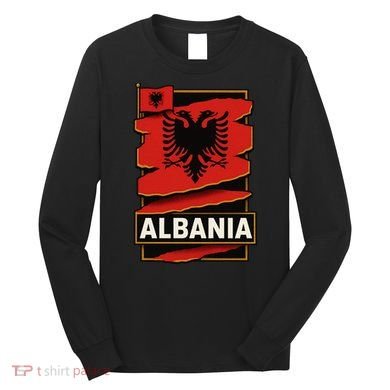 Torn In Pride: Albania's Legacy Unfolds Long Sleeve Shirt