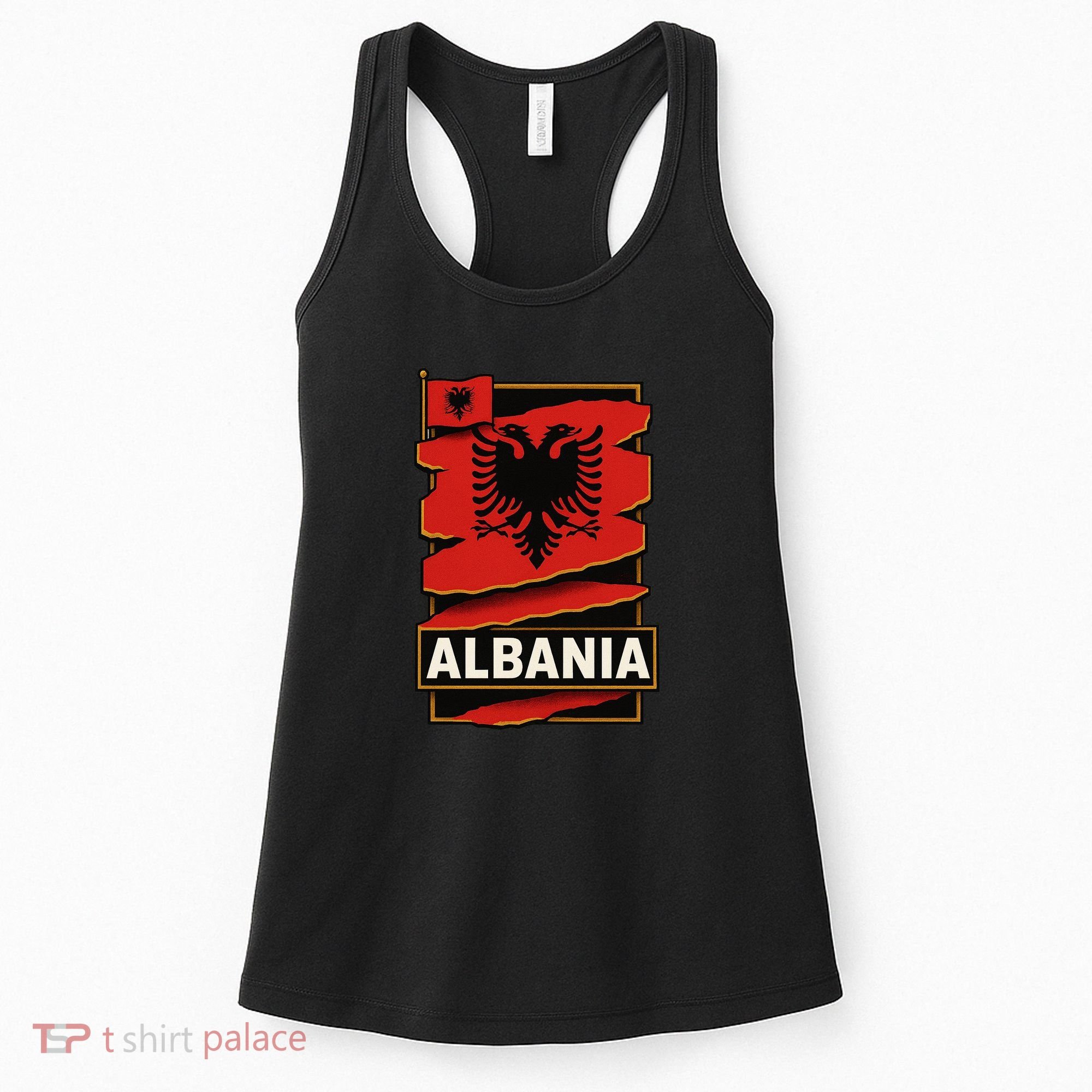 Torn In Pride: Albania's Legacy Unfolds Women's Tank Top