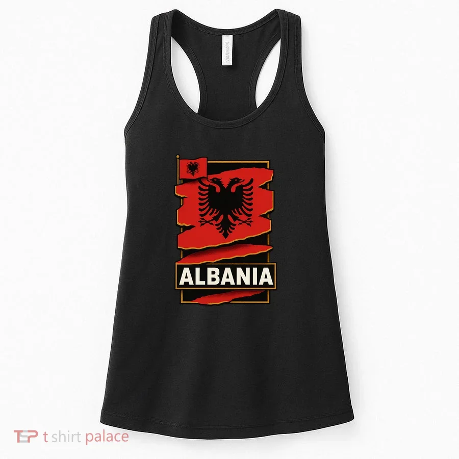 Torn In Pride: Albania's Legacy Unfolds Women's Tank Top