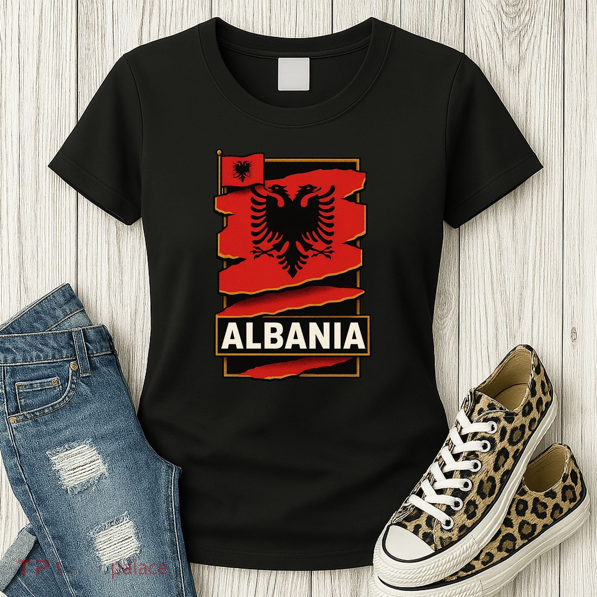 Torn In Pride: Albania's Legacy Unfolds Women's T-Shirt