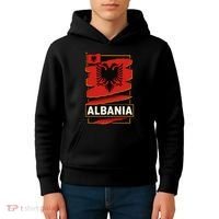 Torn In Pride: Albania's Legacy Unfolds Kids Hoodie thumb 4