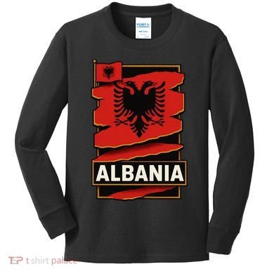 Torn In Pride: Albania's Legacy Unfolds Kids Long Sleeve Shirt