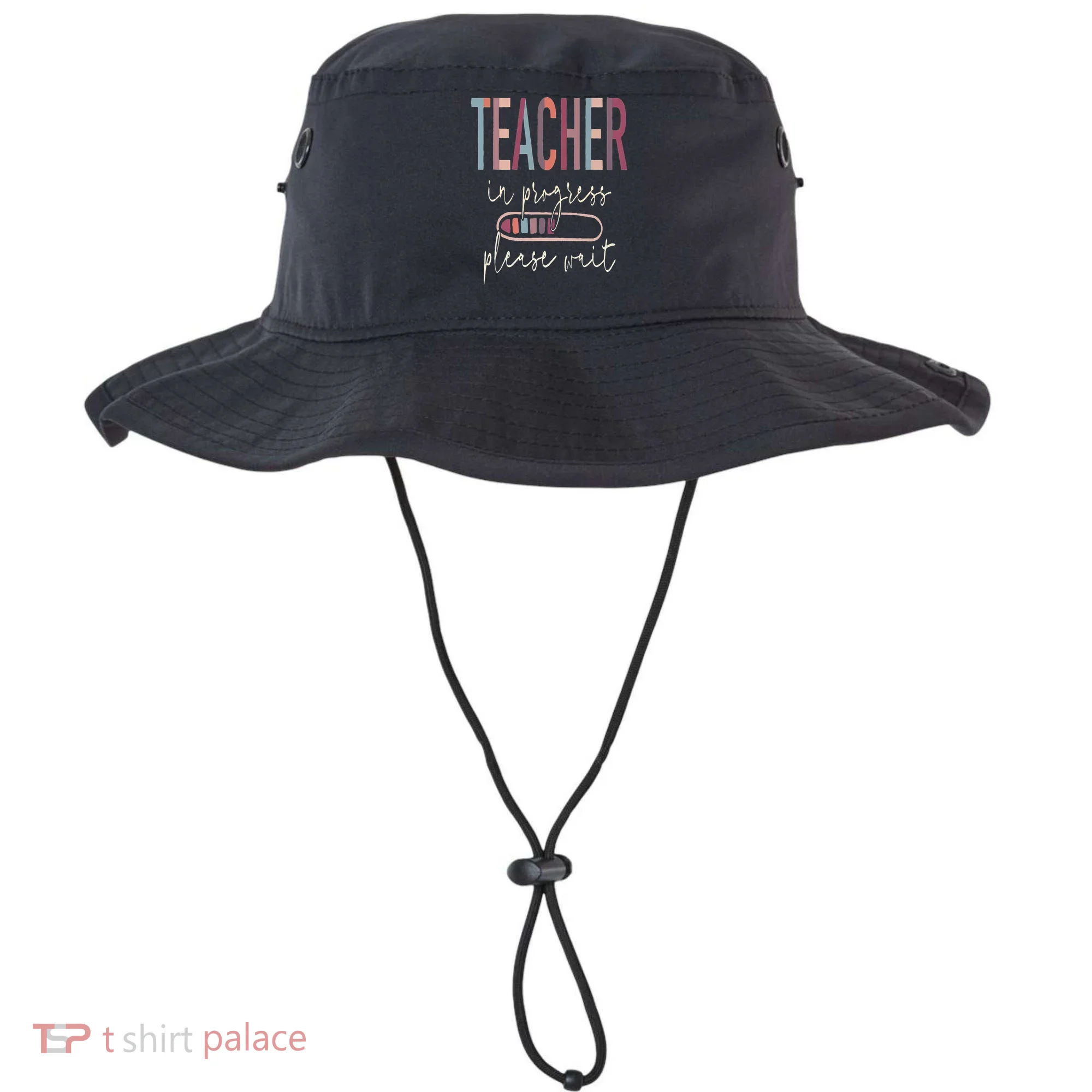 Teacher In Progress Please Wait Recharge Required Test Day Bucket Hat