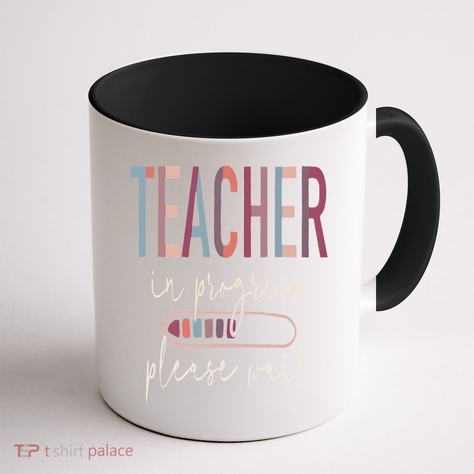 Teacher In Progress Please Wait Recharge Required Test Day Coffee Mug