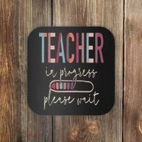 Teacher In Progress Please Wait Recharge Required Test Day Coaster thumb 0