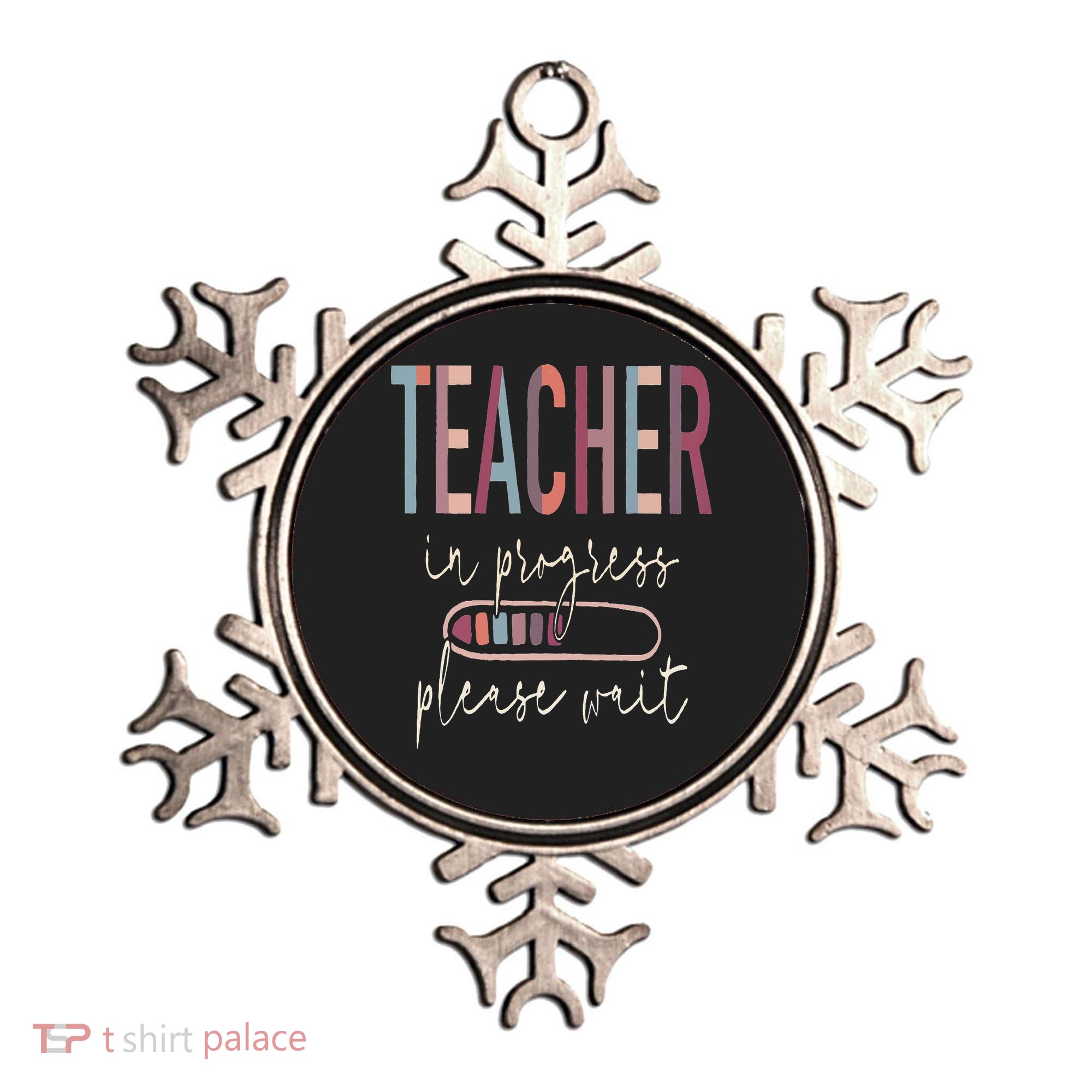 Teacher In Progress Please Wait Recharge Required Test Day Ornament