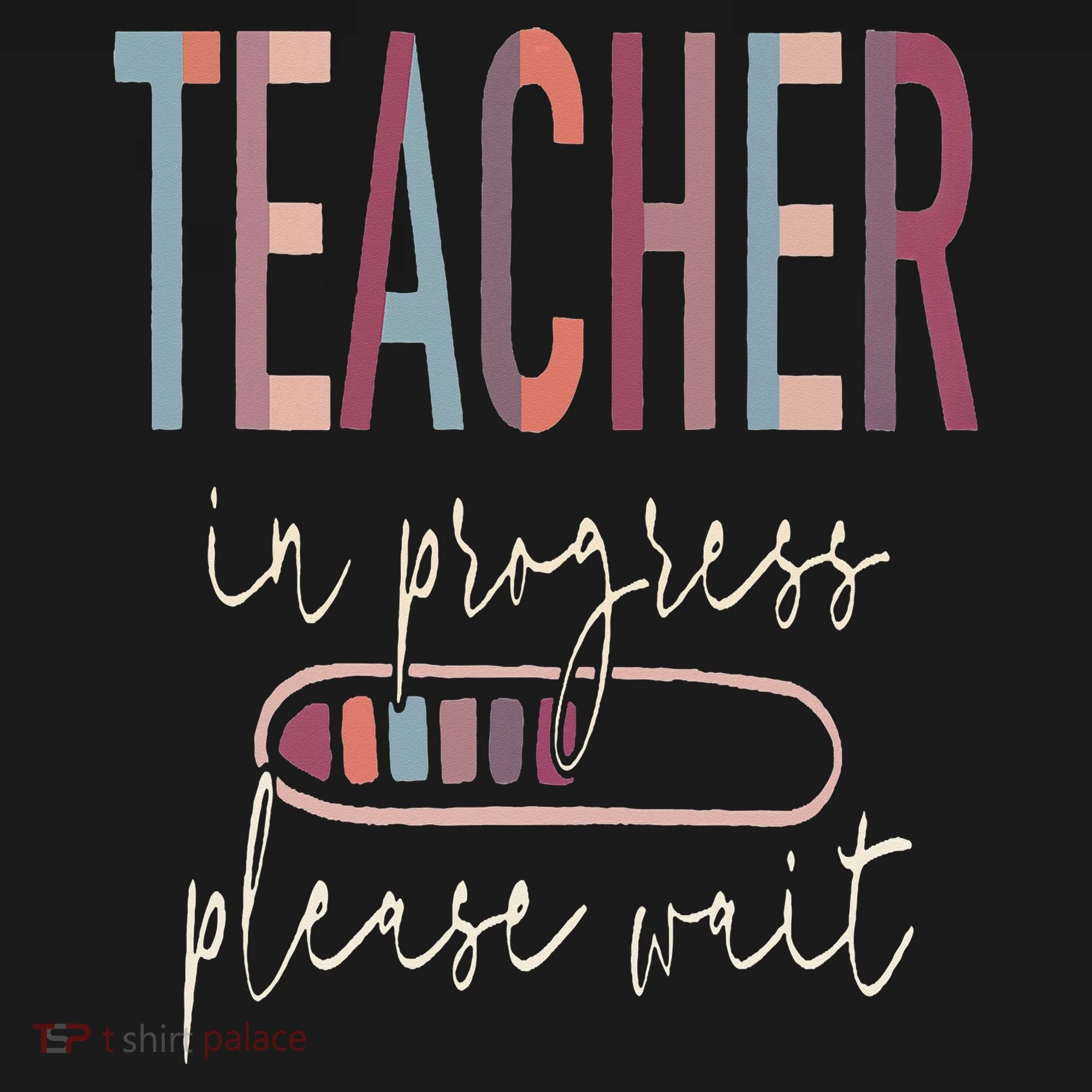 Teacher In Progress Please Wait Recharge Required Test Day Kids Sweatshirt