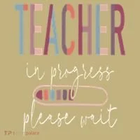 Teacher In Progress Please Wait Recharge Required Test Day Kids T-Shirt thumb 2