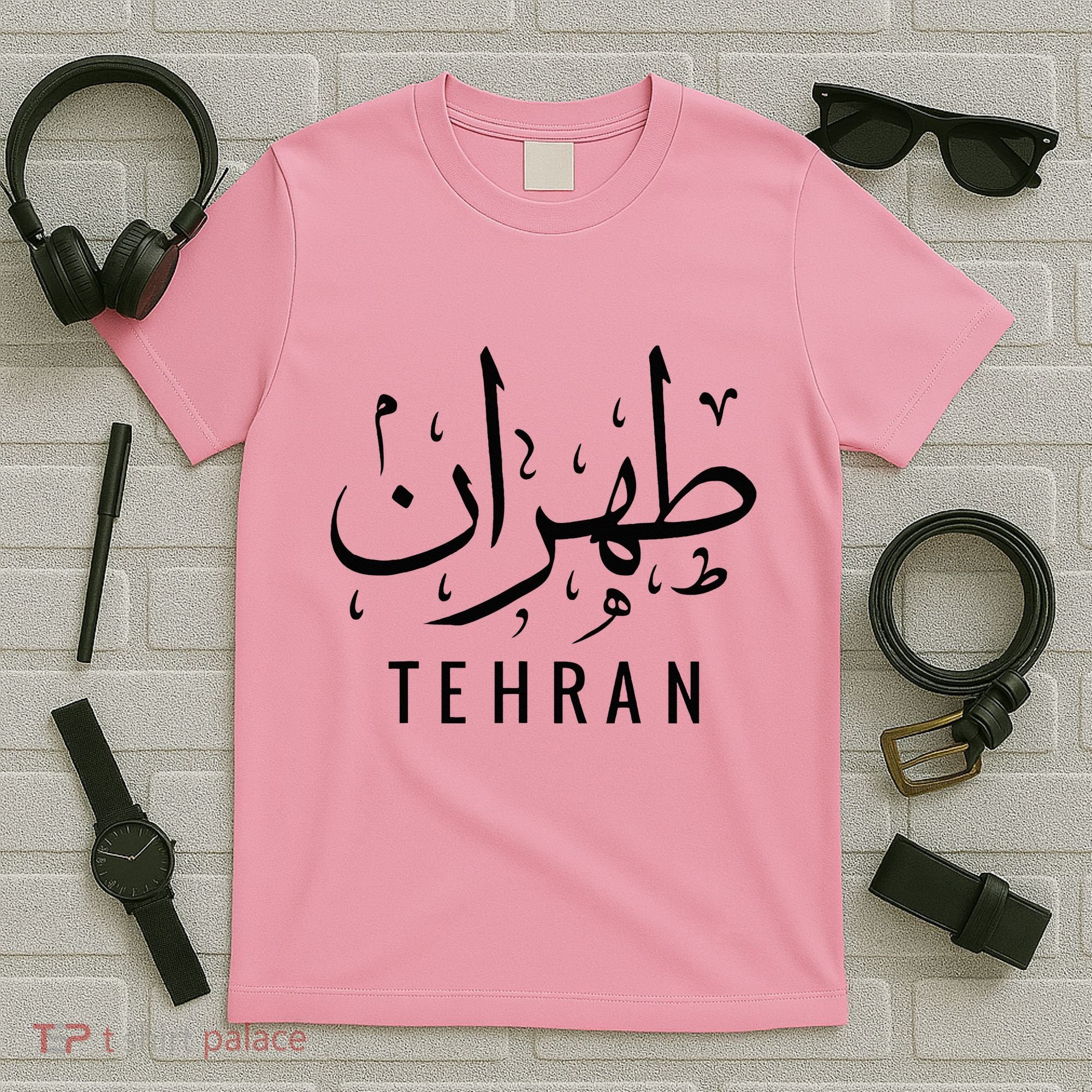 Tehran Iran Persian Calligraphy Farsi Iranian T-Shirt