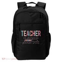 Teacher In Progress Please Wait Future Teacher Women Joke Backpack thumb 0