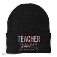 Teacher In Progress Please Wait Future Teacher Women Joke Beanie thumb 0