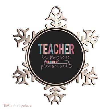 Teacher In Progress Please Wait Future Teacher Women Joke Ornament