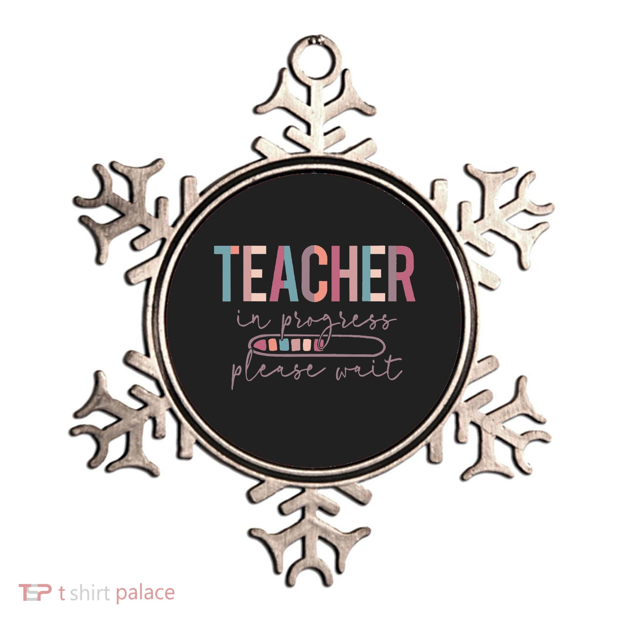 Teacher In Progress Please Wait Future Teacher Women Joke Ornament