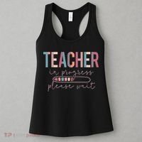 Teacher In Progress Please Wait Future Teacher Women Joke Women's Tank Top thumb 3