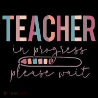Teacher In Progress Please Wait Future Teacher Women Joke Baby Bodysuit thumb 2