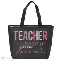 Teacher In Progress Please Wait Future Teacher Women Joke Tote Bag thumb 0