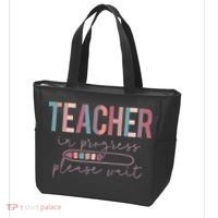 Teacher In Progress Please Wait Future Teacher Women Joke Tote Bag thumb 3