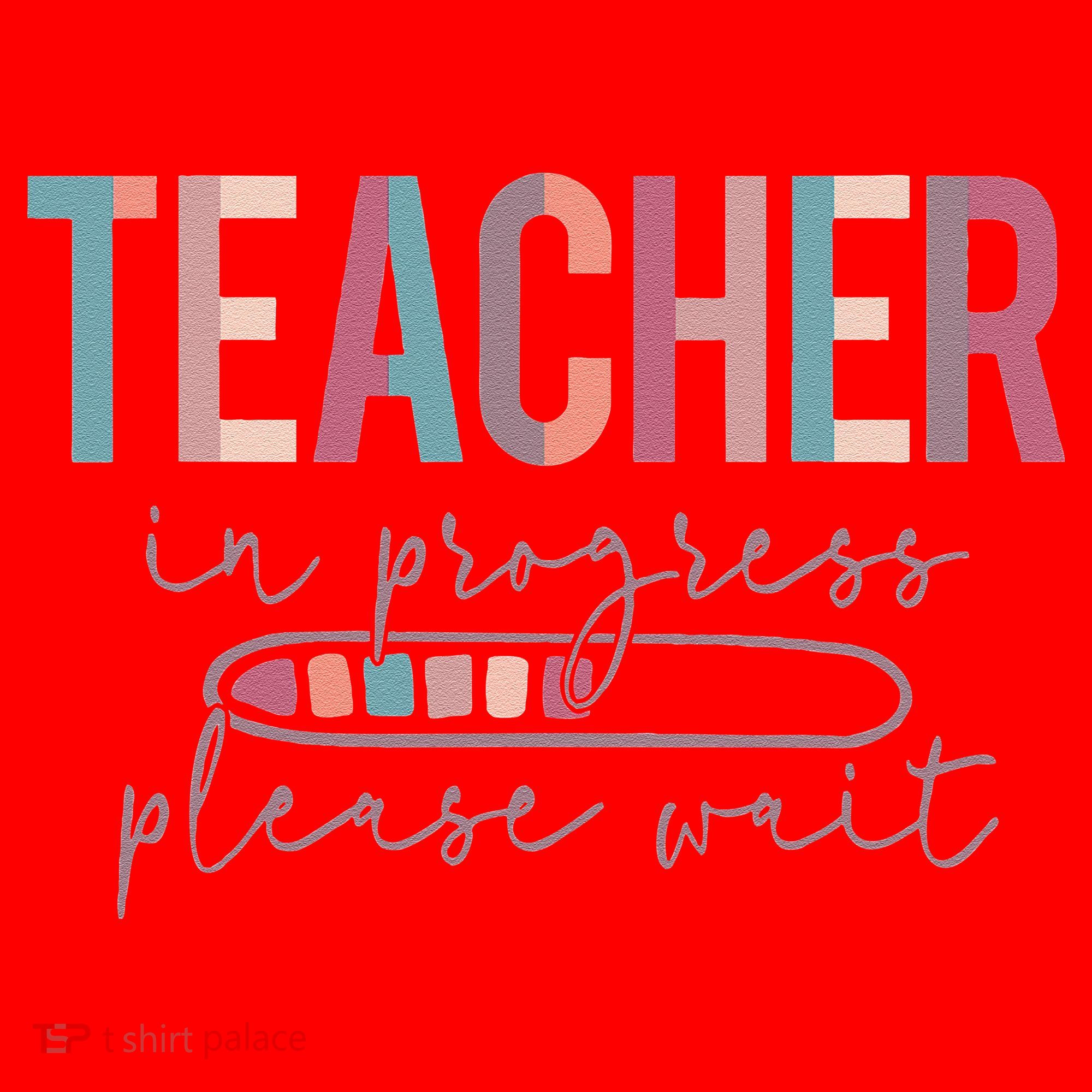 Teacher In Progress Please Wait Future Teacher Women Joke Santa Hat