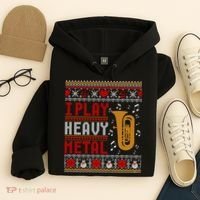 Tuba I Play Heavy Metal Ugly Christmas Cute Gift Hoodie thumb 4