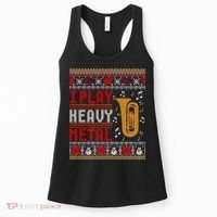 Tuba I Play Heavy Metal Ugly Christmas Cute Gift Women's Tank Top thumb 0