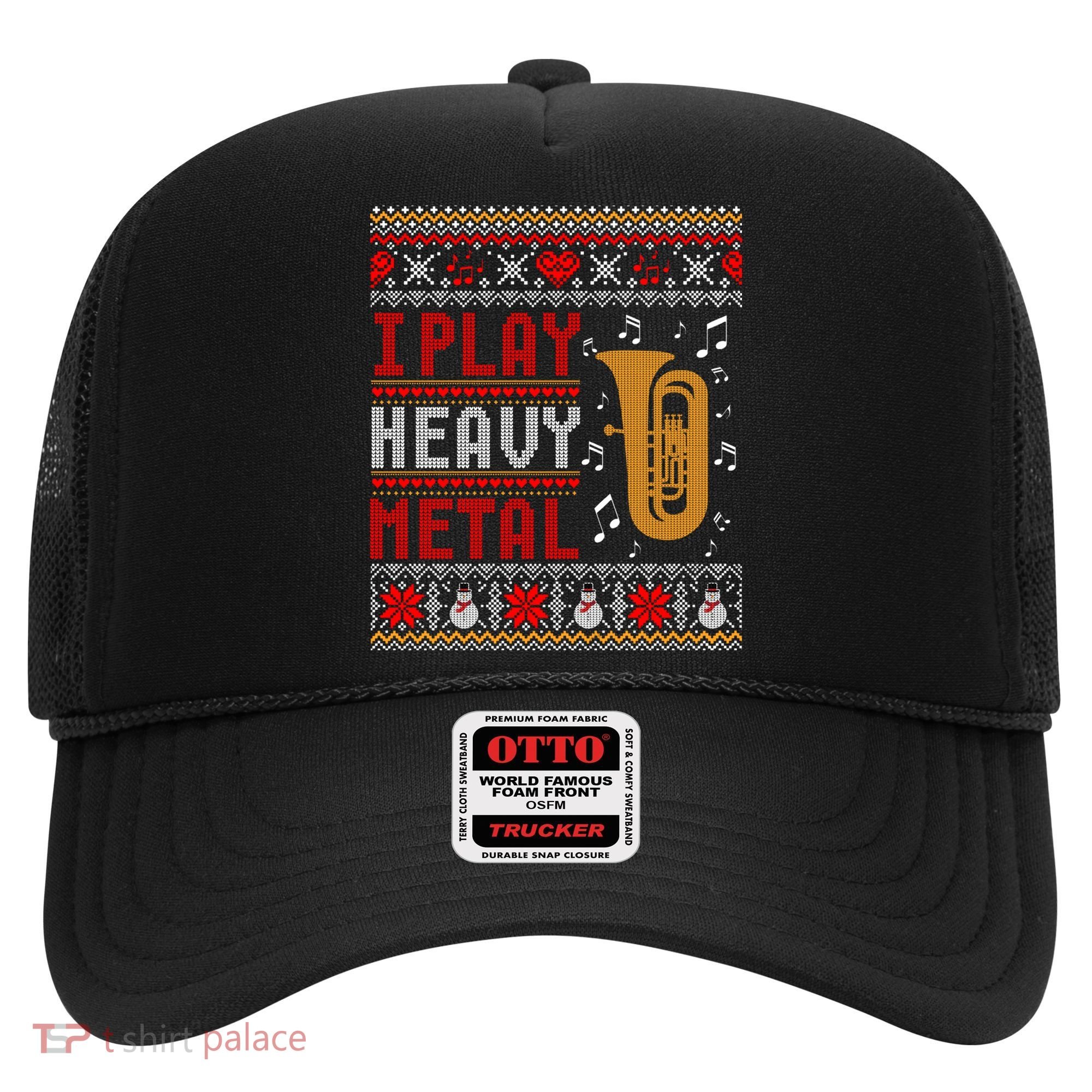 Tuba I Play Heavy Metal Ugly Christmas Cute Gift Hat