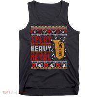 Tuba I Play Heavy Metal Ugly Christmas Cute Gift Tank Top thumb 0
