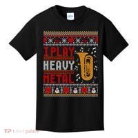 Tuba I Play Heavy Metal Ugly Christmas Cute Gift Kids T-Shirt thumb 0
