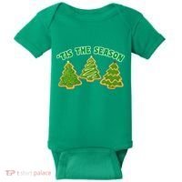 'Tis The Season Cute Funny Christmas Baby Bodysuit thumb 0