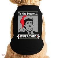 Tis The Season To Be Impeached Ugly Christmas Doggie Tank thumb 0