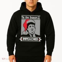 Tis The Season To Be Impeached Ugly Christmas Hoodie thumb 2