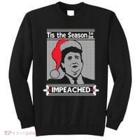 Tis The Season To Be Impeached Ugly Christmas Sweatshirt thumb 0