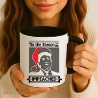 Tis The Season To Be Impeached Ugly Christmas Coffee Mug thumb 3