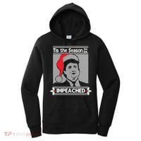 Tis The Season To Be Impeached Ugly Christmas Women's Hoodie thumb 0